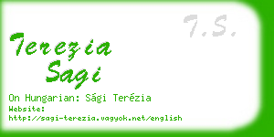 terezia sagi business card