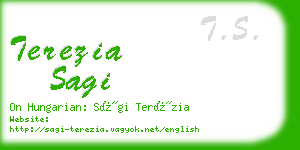 terezia sagi business card